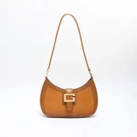 Gucci Handbags - Gucci leather brown shoulder logo bag